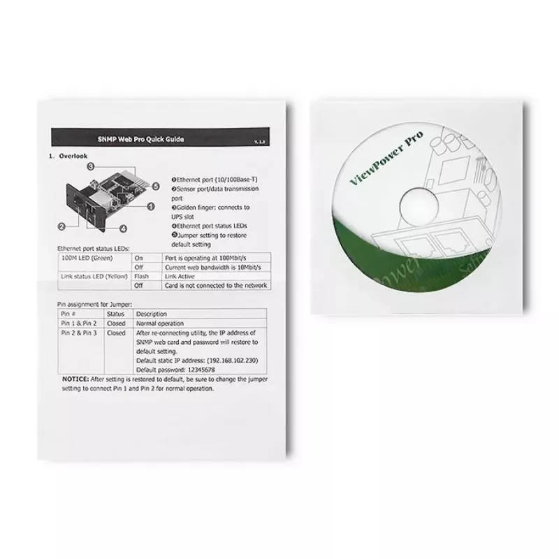 SNMP-Modul QOLTEC 50389 für unterbrechungsfreie Stromversorgung