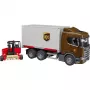 Scania Super 560R Fahrzeuge UPS Container mit Gabelstapler