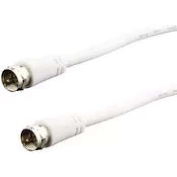 Koaxialkabel e p FA 15 LOSE 1,5 m, F-zu-F-Stecker, weiß
