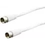 Koaxialkabel e p FA 15 LOSE 1,5 m, F-zu-F-Stecker, weiß