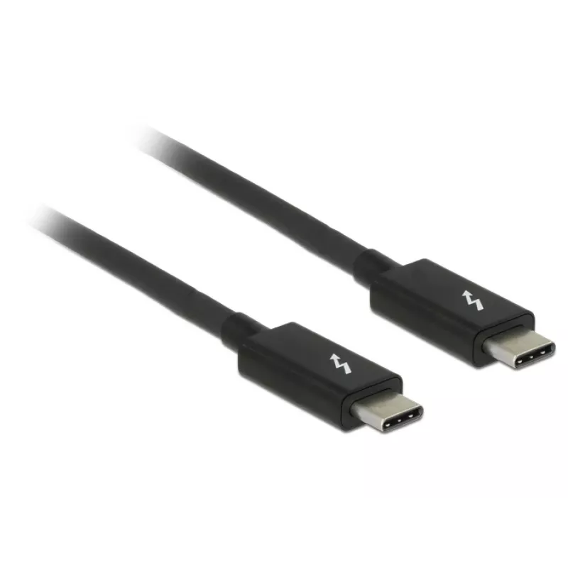 Thunderbolt-Kabel DeLOCK 84845 1 m 20 Gbit/s Schwarz