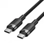 USB-C auf USB-C Daten- und Ladekabel Vention TRDBH, 2 m, USB 2.0, 60 W PD, 3 A, 480 Mbit/s, schwarz