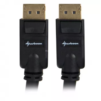 DisplayPort-Kabel Sharkoon 1.3, 4K, 1 m, schwarz