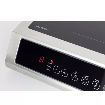Caso | Thermo Control Hob | TC 3500 | Anzahl der Kochzonen 1 | Touch-Steuerung | Schwarz/Edelstahl | Induktion