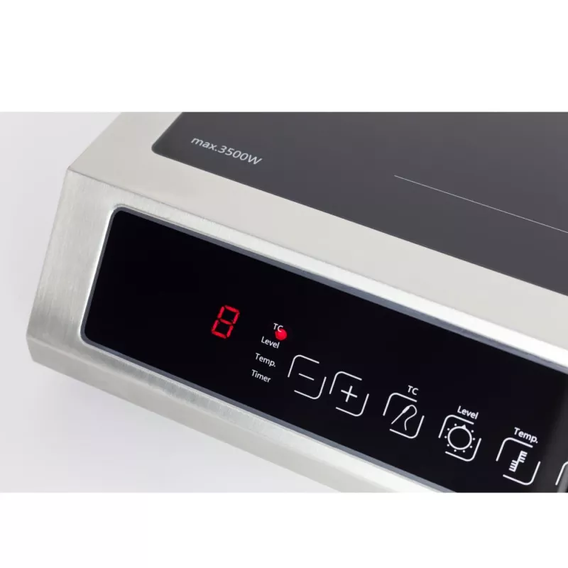 Caso | Thermo Control Hob | TC 3500 | Anzahl der Kochzonen 1 | Touch-Steuerung | Schwarz/Edelstahl | Induktion