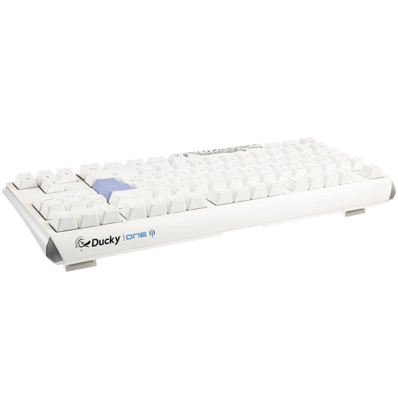 Ducky One 3 Classic Pure Weiß TKL Gaming RGB LED - MX-Brown Tastatur USB German Weiß (DKON2187ST-BDEPDPWWWSC1)