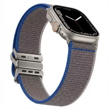 Armband GUAN Premium für Apple Watch 42/44/45/46/49 mm – Graublau kompatibel mit Series 1–3