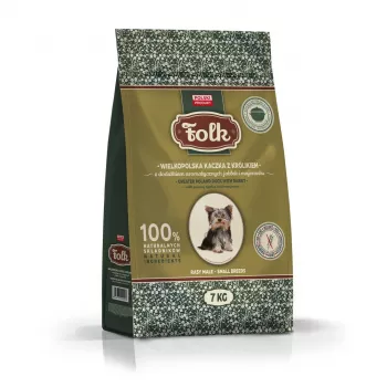 FOLK Small breeds Traditional Greater Poland Ente mit Kaninchen, Äpfeln und Majoran - Trockenfutter für Hunde - 7kg