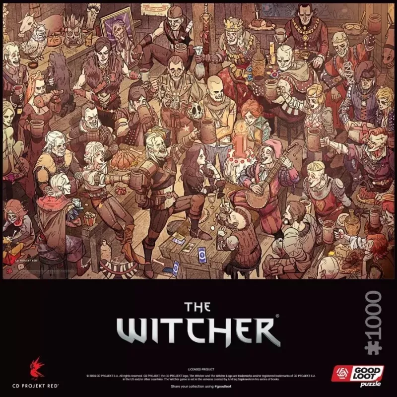 Good Loot Gaming Puzzle: The Witcher (Wiedźmin) Geburtstag, 1000 Teile