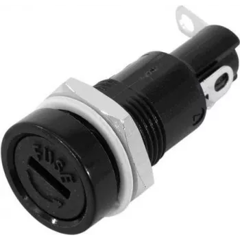 Sicherungshalter EUROLITE 30207210 mit Gewindemutter, Schalttafeleinbau