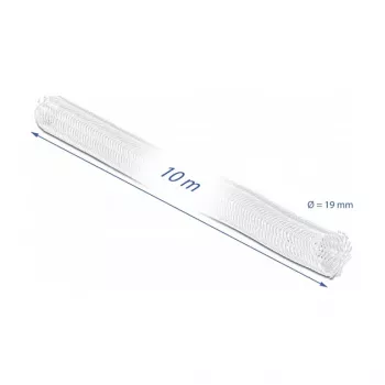 Geflechtschlauch DeLOCK 20819 10 m x 19 mm weiß
