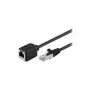 Wentronic Goobay CAT 5e Verlängerungskabel F/UTP, Schwarz, 3 m - Kupfermaterial, RJ45-Stecker (8P8C) RJ45-Buchse (8P8C) (91883)