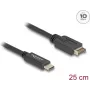 DeLOCK USB-Kabel USB Typ-E Key A 20-polig Stecker auf USB Typ-C Stecker 25 cm