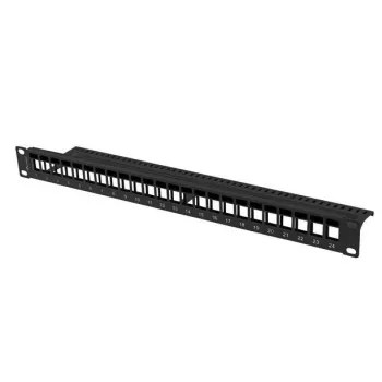Patchpanel 1U Lanberg PPKS-1024-B