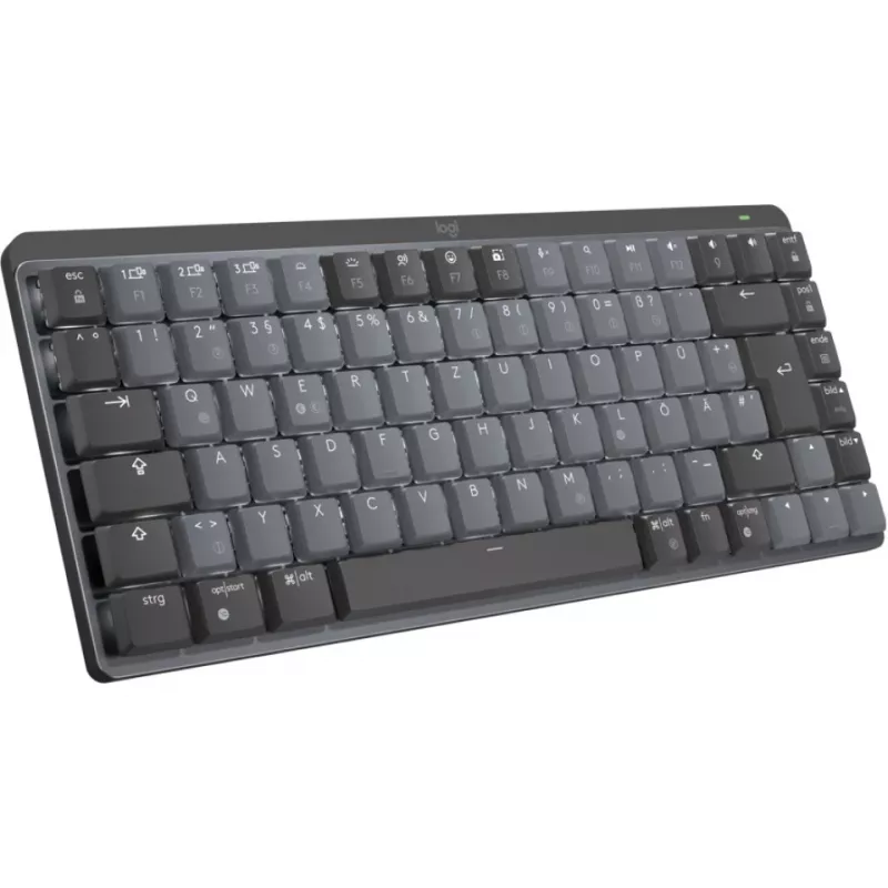 MX Mechanical Mini Minimalistische kabellose beleuchtete Tastatur - GRAPHIT - DEU - CLICKY Kabellos 1 USB
