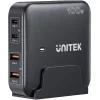 Unitek Schreibtischladegerät P1229ABK01-EU 100 W mit 2× USB-A und 2× USB-C