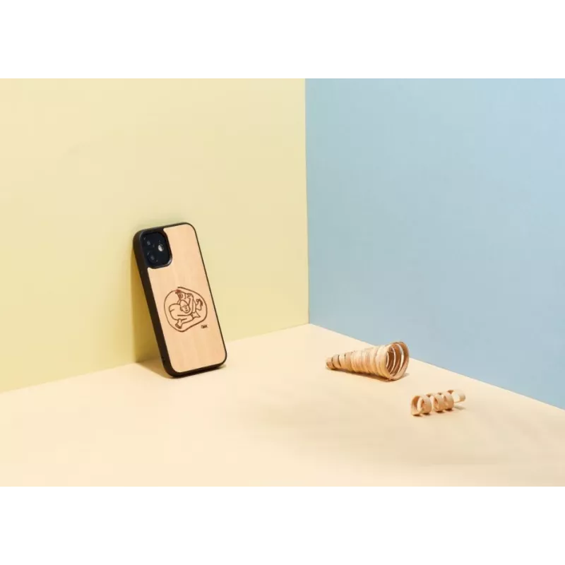 Schutzhülle Man and Wood für iPhone 12 mini — kindgerechtes Fischdesign