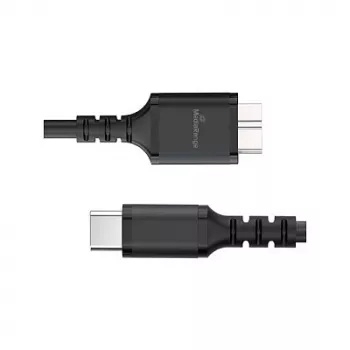 USB-Kabel MediaRange MRCS257 0,5 m — Micro-USB B auf USB-C, USB 3.2 Gen 1 (5 Gbit/s), schwarz