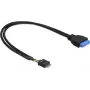 USB 3.0 19-Pin auf USB 2.0 8-Pin Kabel DeLOCK 83792 60cm Schwarz
