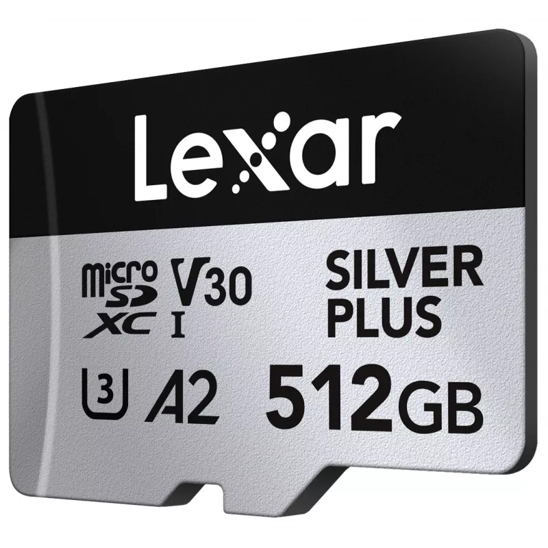 Flash Memory Lexar 512 GB UHS-I microSDXC SILVER PLUS