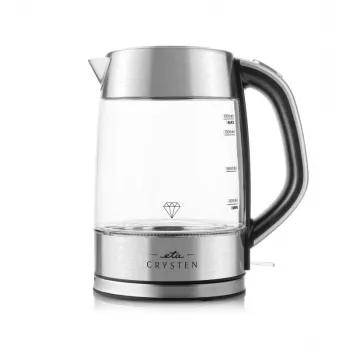 ETA Wasserkocher | ETA415490000 Crysten | Elektrisch | 2100 W | 1,7 L | Glas | 360° drehbarer Sockel | Glas