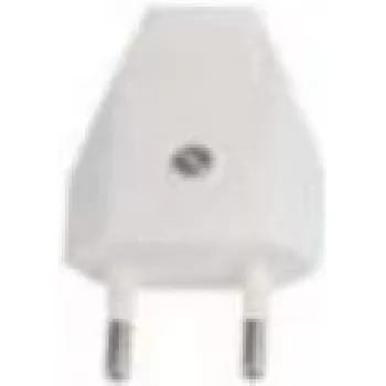 Netzstecker Bachmann 900.011, weiß, Kunststoffgehäuse, 250 V AC, 2,5 A