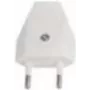 Netzstecker Bachmann 900.011, weiß, Kunststoffgehäuse, 250 V AC, 2,5 A