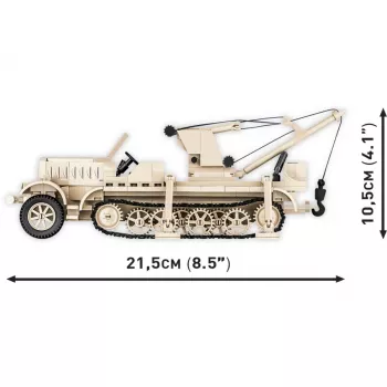 Bausteine Cobi Sd.Kfz. 9/1 Famo — Zweiter-Weltkrieg-Modell, 498 Teile, mehrfarbig