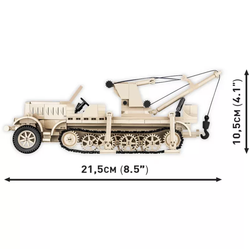 Bausteine Cobi Sd.Kfz. 9/1 Famo — Zweiter-Weltkrieg-Modell, 498 Teile, mehrfarbig