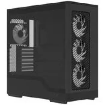 Computergehäuse AEROCOOL D520A Midi-Tower ATX Tempered Glass RGB — Schwarz