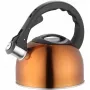 Wasserkocher LAMART LT7003 2L Edelstahl-Teekessel mit Pfeife, Kunststoffgriff und -deckel, Ø18 cm