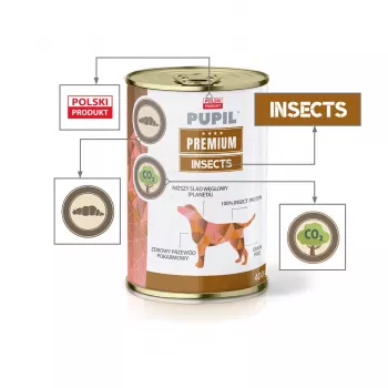 PUPIL Premium Insect - Nassfutter für Hunde - 400g