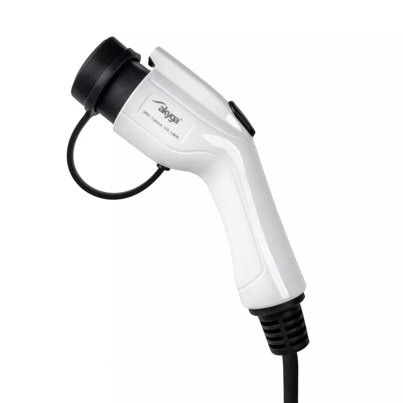 Akyga AK-EC-24 mobiles EV-Ladegerät, GB/T, CEE-5-Pin-Stecker, dreiphasig, 32 A, 22 kW, LCD, 5 m