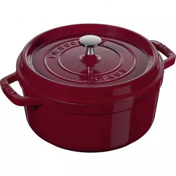 Runde Gusseisen-Kokotte Staub La Cocotte 3,85 L, Bordeaux