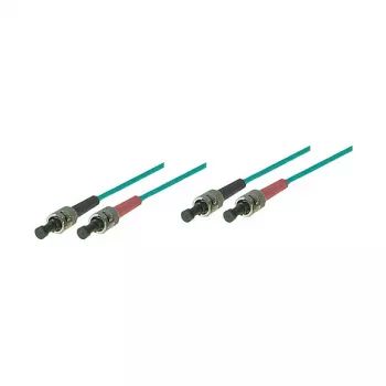 Patchkabel LWL Duplex OM3 (Multimode, 50/125) ST/ST, LSZH, 0,5m, Good Connections®