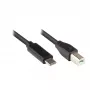 Good Connections USB2.0-Kabel C-B schwarz 3m