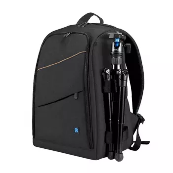 Rucksack Puluz PU5011B wasserdicht schwarz – Kameratasche/Zubehörtasche, kompakter Schutzrucksack