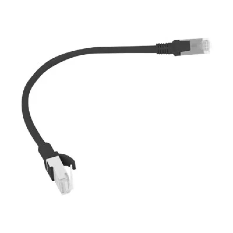 Netzwerkkabel LANBERG PCU5-10CC-0025-BK RJ-45 Cat5e U/UTP 0,25 m Schwarz