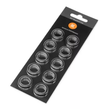 EK Water Blocks EK-Quantum Torque Farbring 10er-Pack STC 12/16 Silber