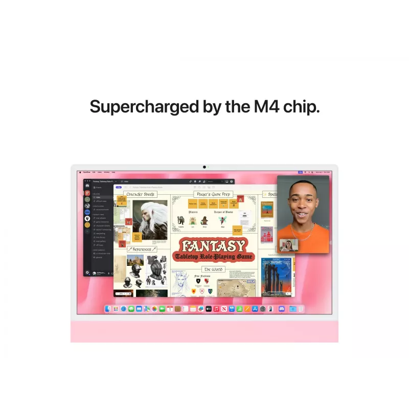 iMac 24 Retina 4.5k Display M4, Pink, M4 (8-CPU/8-GPU), 16GB, 256GB, Deutsch, kein Gigabit Ethernet, Magic Maus, MWUG3D/A