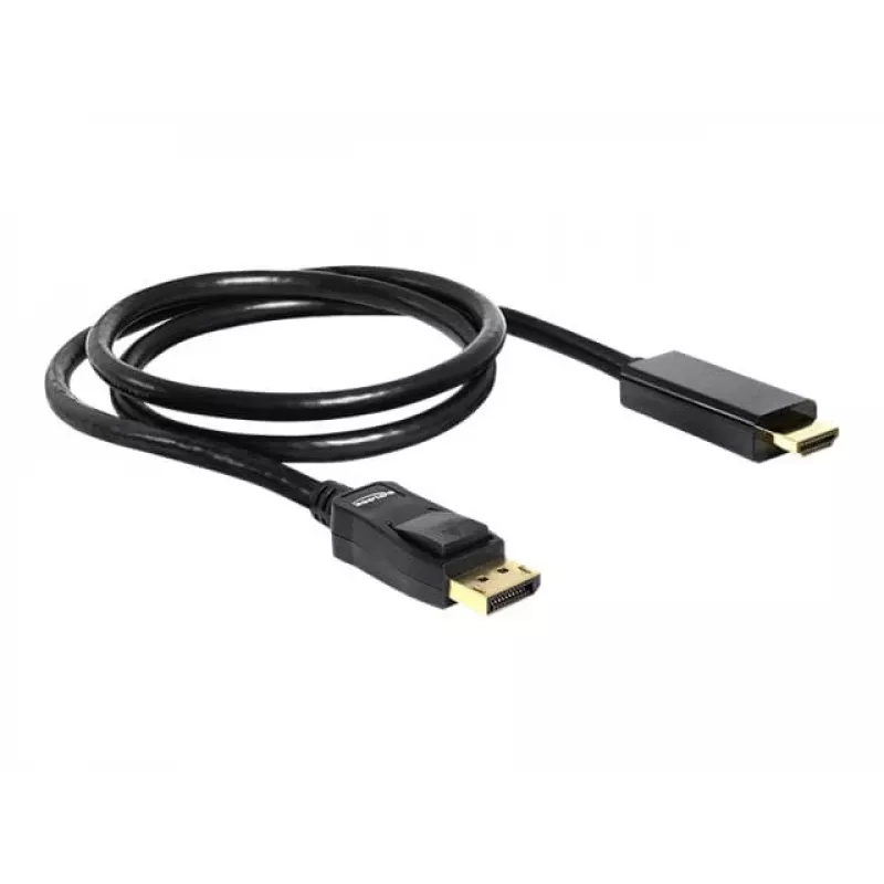Displayport/HDMI-Kabel DeLOCK 82586 1m Schwarz