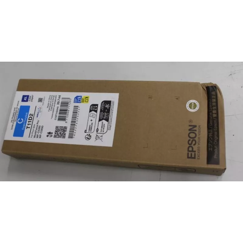 Tintenpatrone Epson C13T11D240 XL Cyan — Einzelpackung, kompatibel mit WorkForce Pro WF‑C5890DWF / WF‑C5390DW, beschädigte Verpackung