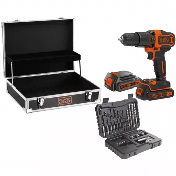 Bohrmaschine Schwarz & Decker BDCHD18B2FC-QW 18V Lithium-Ionen 2 Batterien
