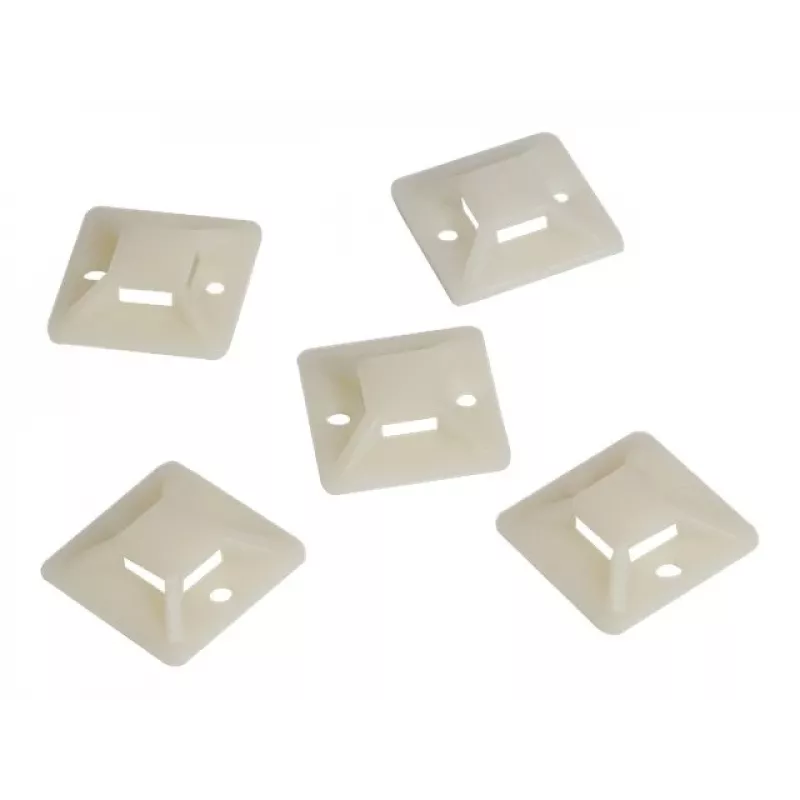Kabelbinderhalterung LogiLink KAB0042 Beige ABS 100 Stück