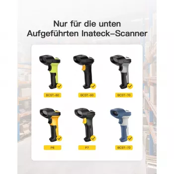 Barcode-Scanner Inateck BS04001 2-in-1 kabellos wiederaufladbar per USB