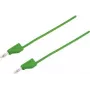 VOLTCRAFT Prüfleitung [Stecker 4 mm - Stecker 4 mm] 0,25 m Grün MSB-300 (MSB-300-0.25-GR)