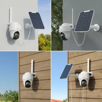 Reolink Go Series G430 - 5MP Outdoor akkubetriebene Kamera, 4G LTE-Netzwerk, Personen-/Fahrzeug-/Tiererkennung, 355° Schwenkbereich & 140° Neigung