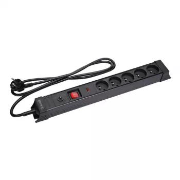 Überspannungsschutz Hawk HWPS503BK 3m Steckdosenleiste mit 3 m Kabel