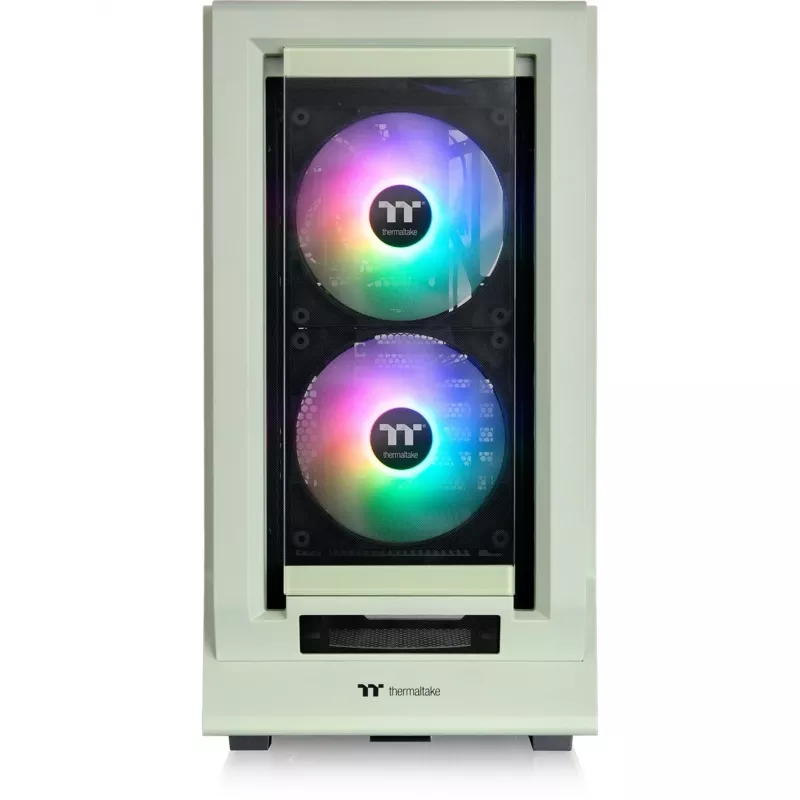 Ceres 350 MX, Tower-Gehäuse Hellgrün, gehärtetes Glas x 2