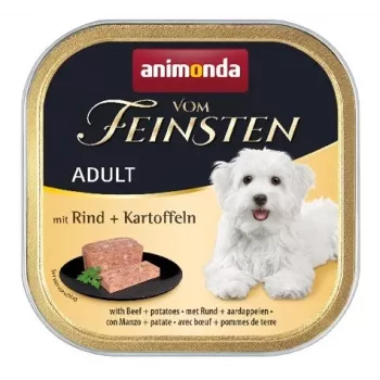 Animonda Vom Feinsten Adult Nassfutter für Hunde mit Rind und Kartoffeln, 150 g